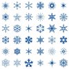 36 Different Snowflakes